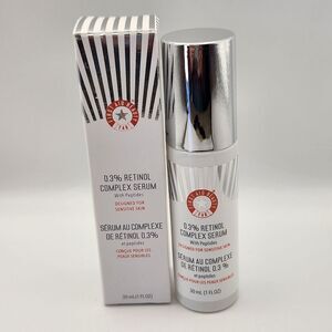 First Aid Beauty FAB 0.3% Retinol Complex Serum with Peptides 1fl.oz NIB
